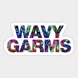 Wavy garms trippy design Sticker